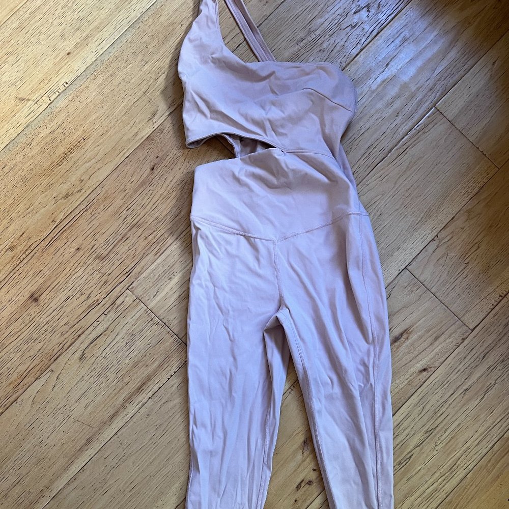 Free People blush color Strappy Back unitard - Picture 2 of 2